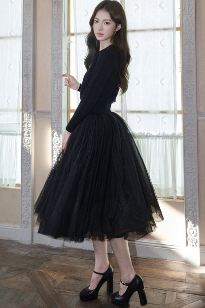 White Mesh Tutu Skirt