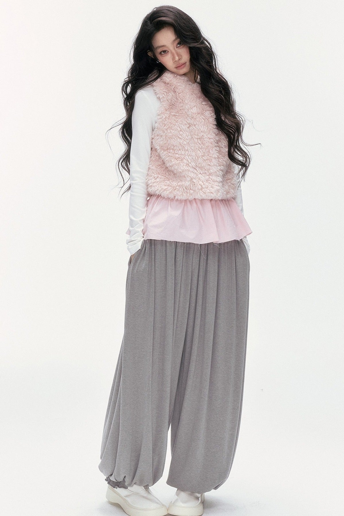 Hooded Faux Fur Vest