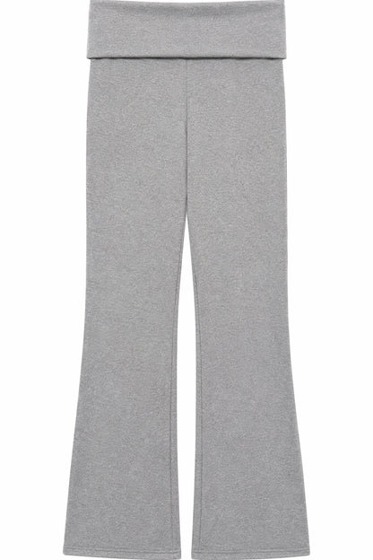 Knit Cardigan and Cuffed Pants Set-Up
