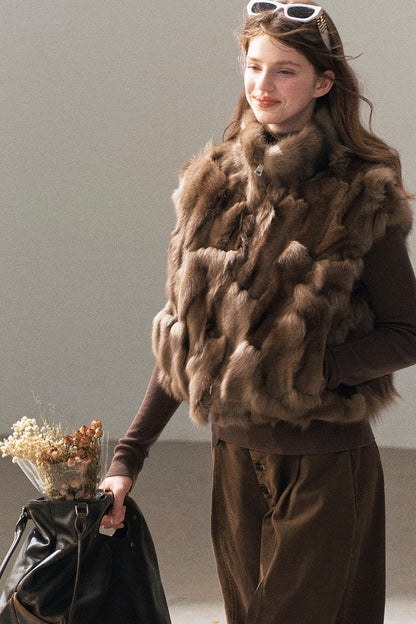 Real Fox Fur Vest