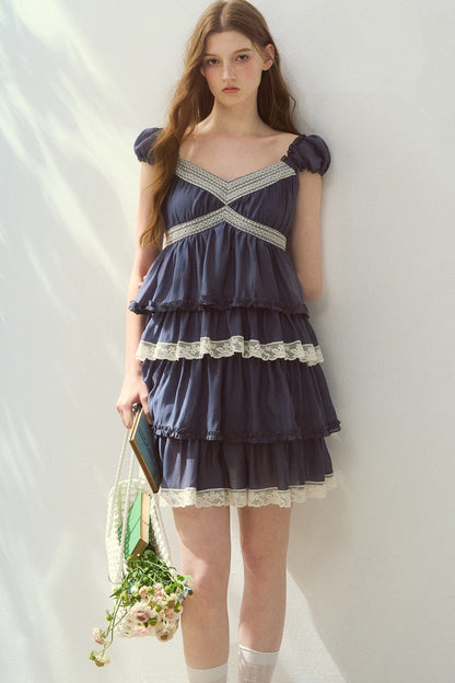 Lyocell Tiered Cake Dress