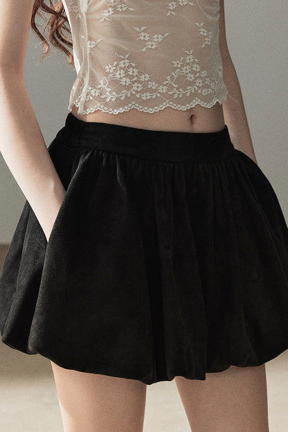 Ensemble veste et jupe en faux daim