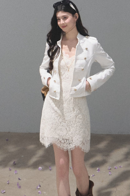 Style Pure Cotton Sand-Washed Jacket