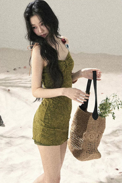 Entwined Vines Bodycon Dress Set
