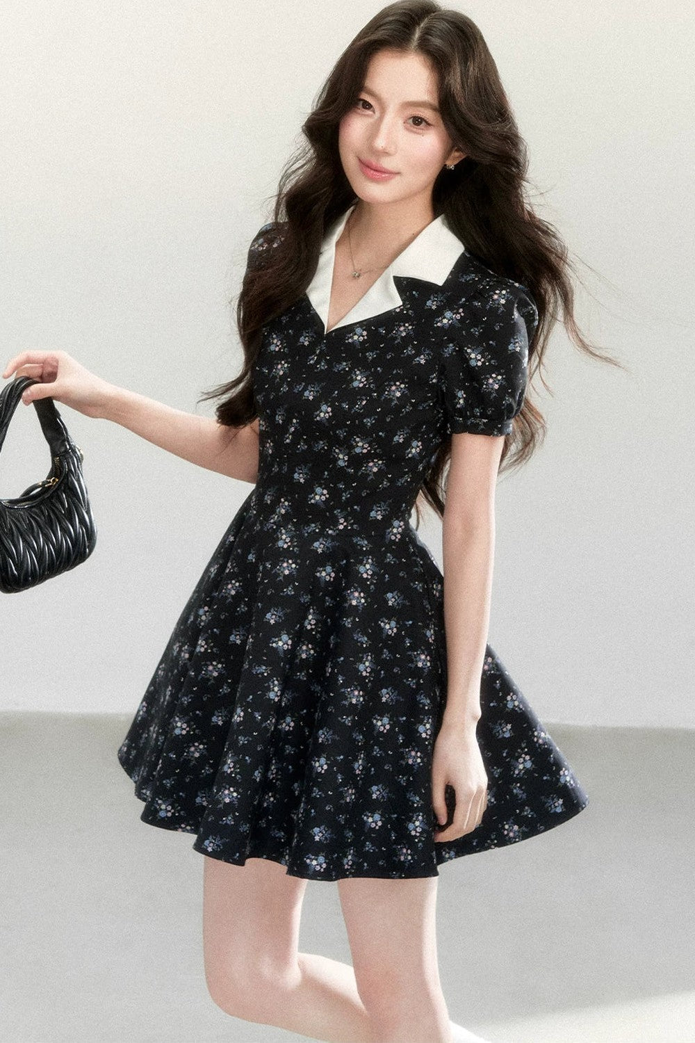 Vestido Elegante Estampado Tipo Señorita