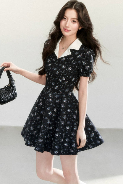 Vestido Elegante Estampado Tipo Señorita