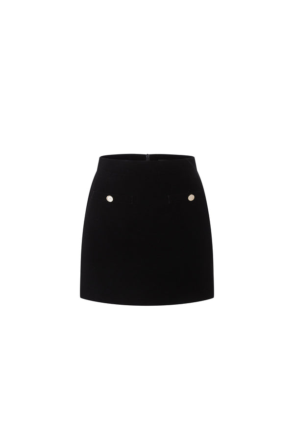 Short Velvet Jacket and Skirt Set-Up