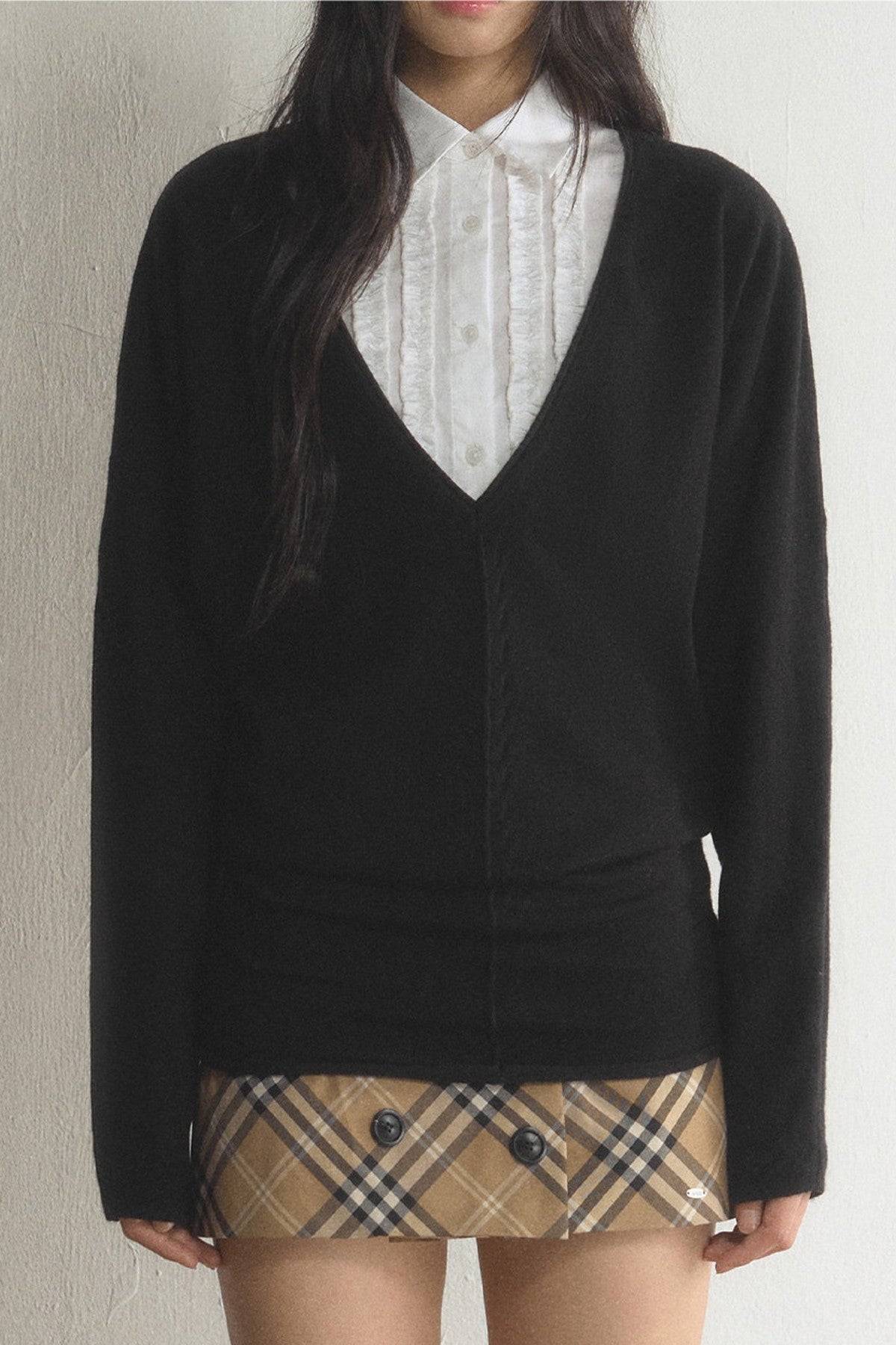 V-Neck Pullover Cardigan