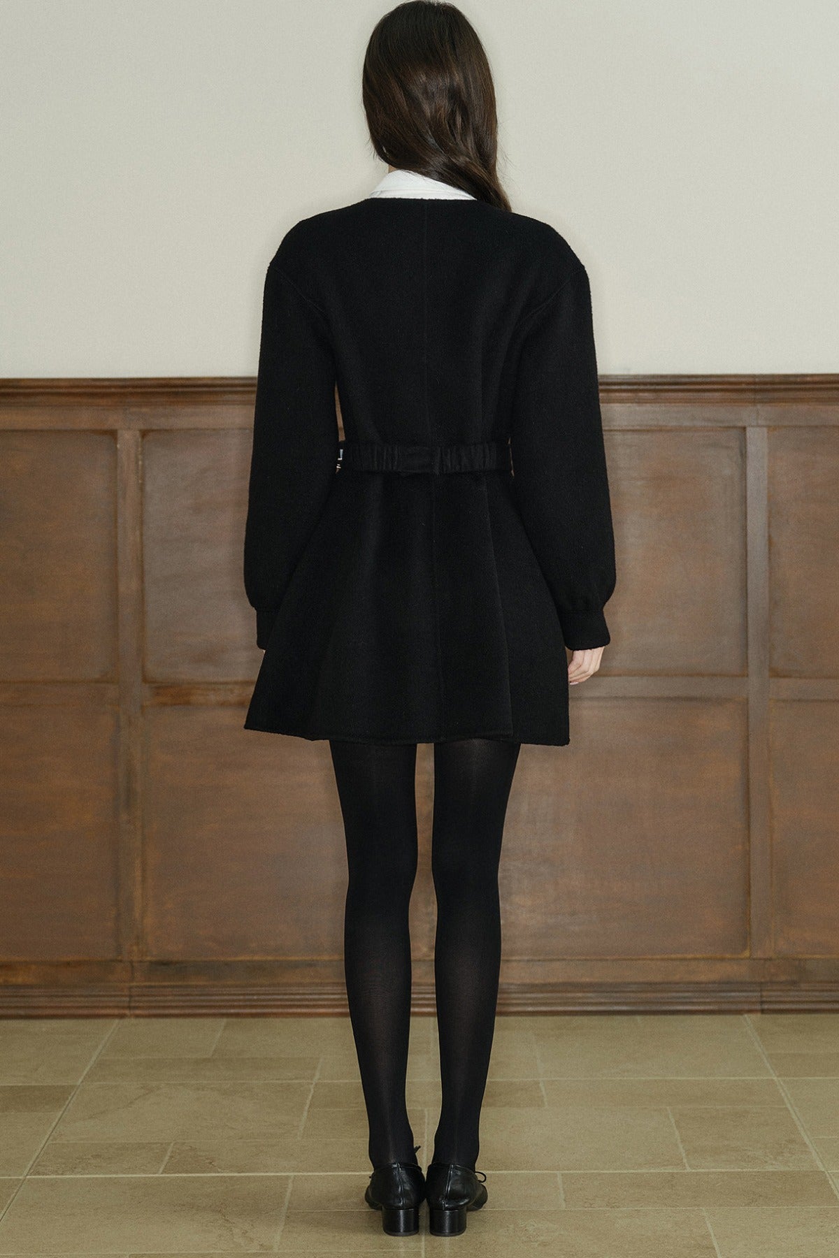Bow Knot Woolen Jacket