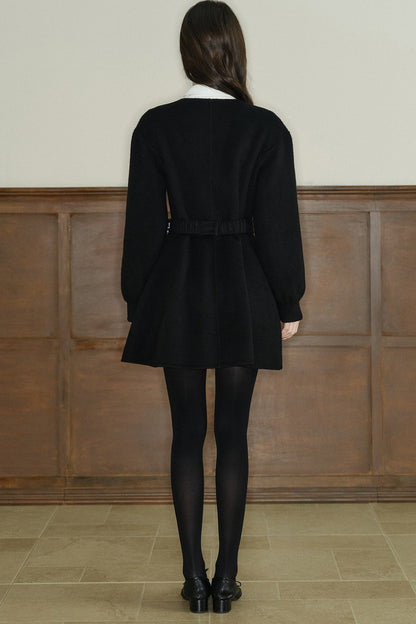 Bow Knot Woolen Jacket