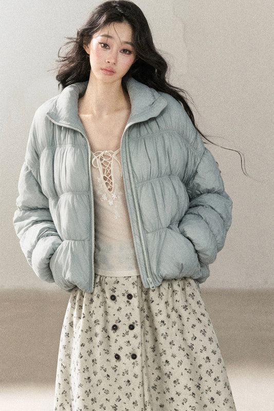 White Duck Down Puffer Jacket