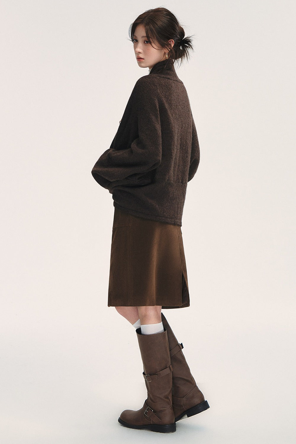 Loose Batwing Knit Jacket