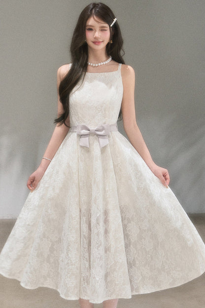 Soft Lace A-Line Dress