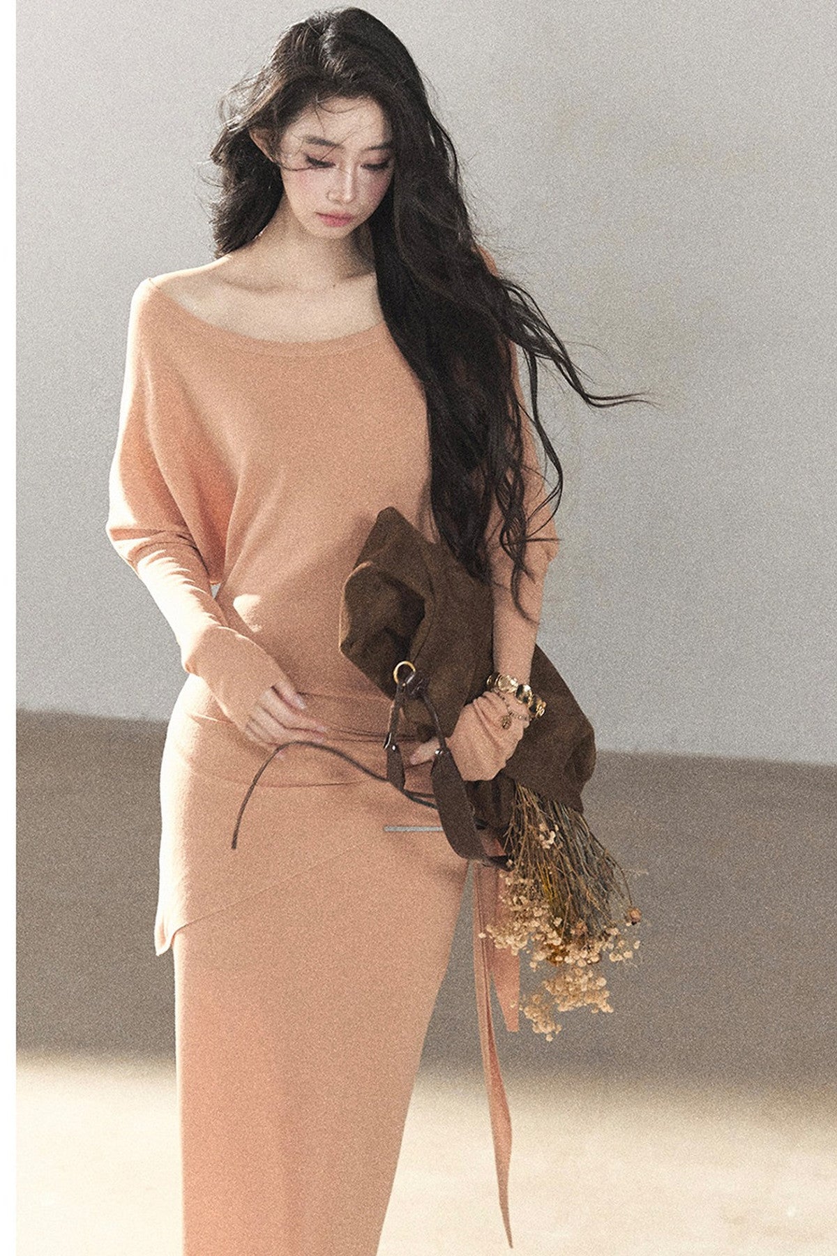 Under The Sunset Linen Mermaid Dress And Skirt Set