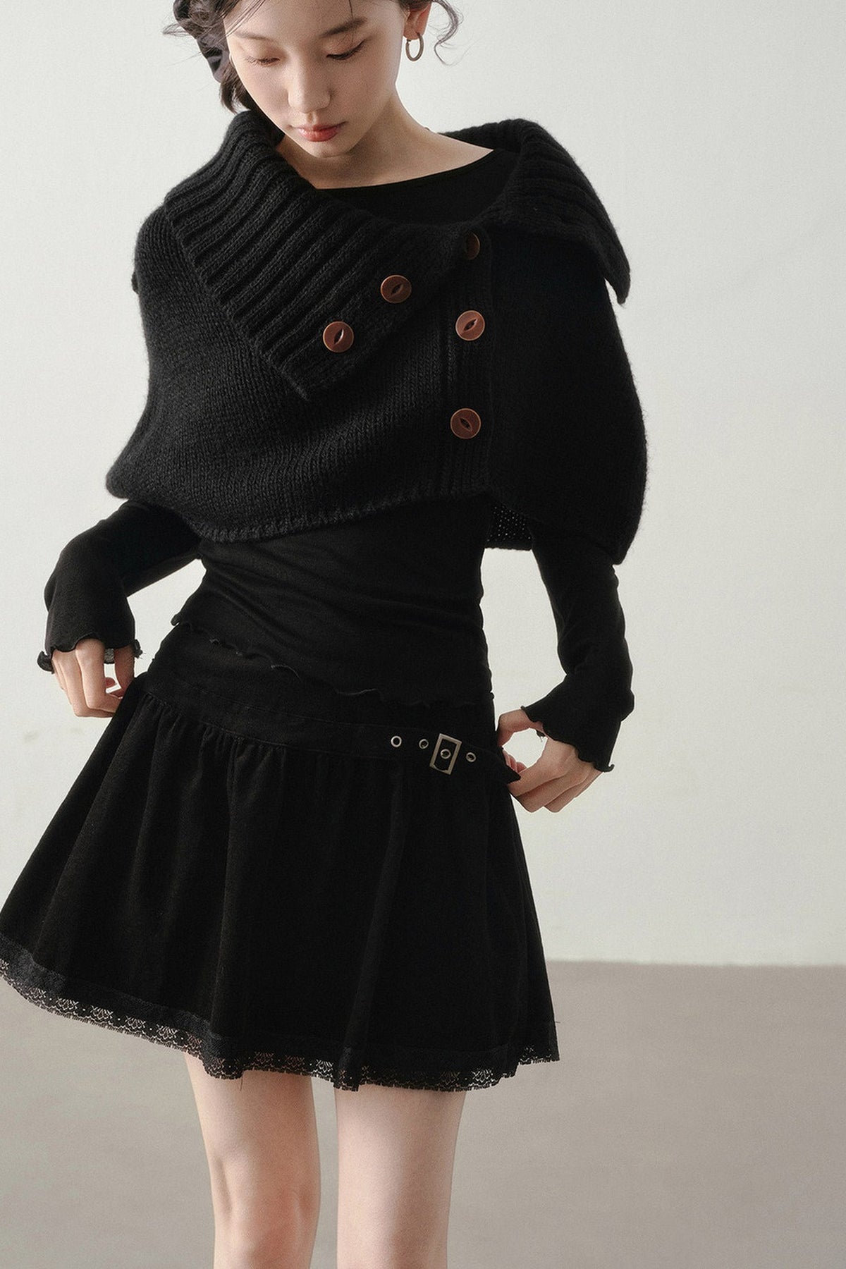 Lace Spliced Skirt