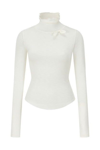 X-Line 3D Bow Tencel Wool T-Shirt