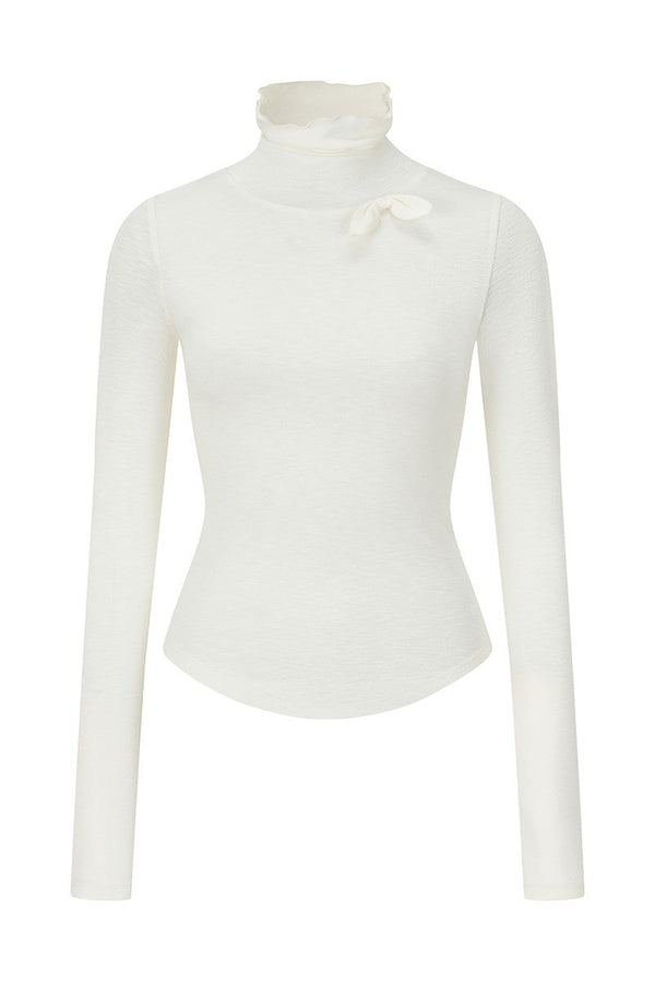 X-Line 3D Bow Tencel Wool T-Shirt