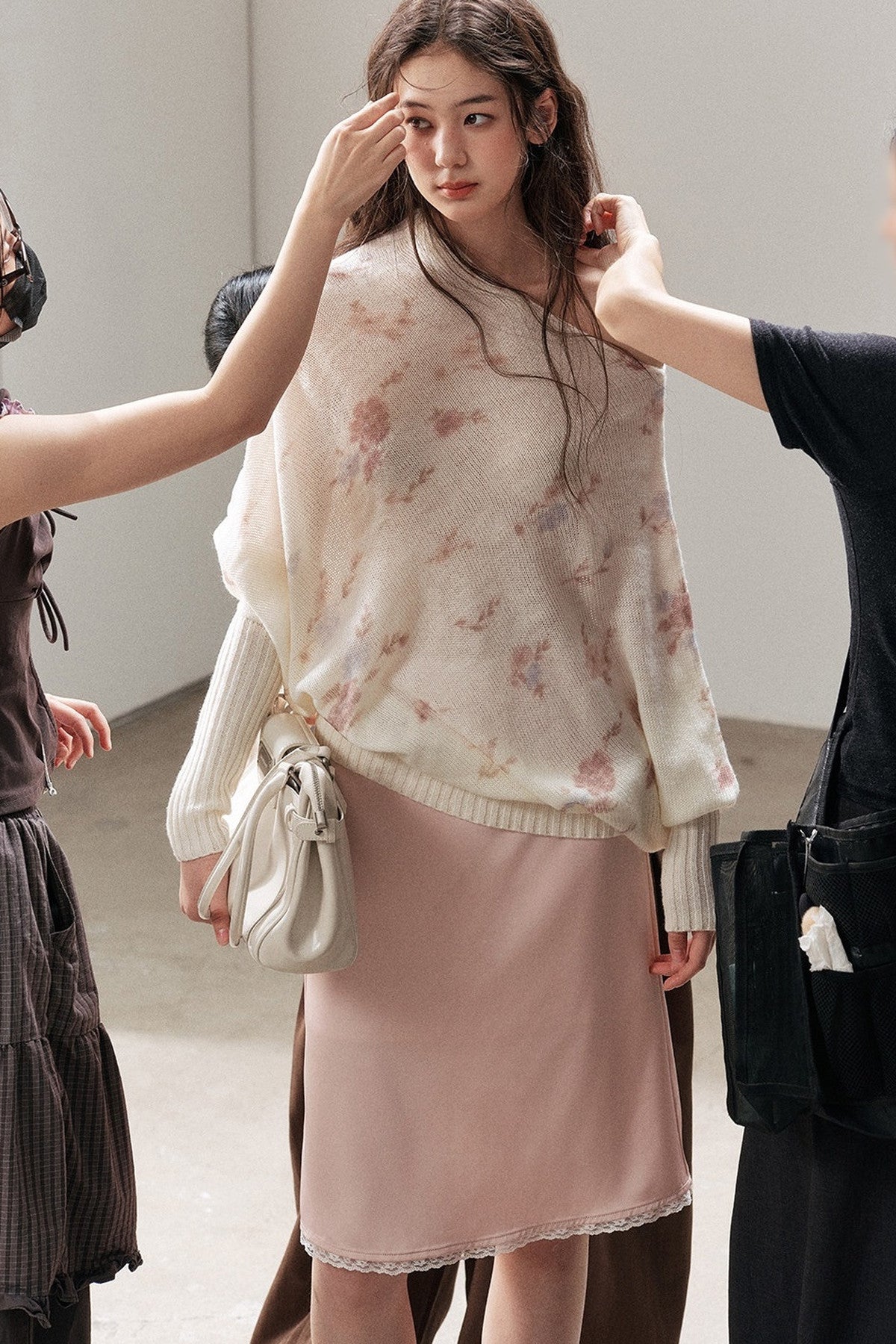 Suéter de lana con flores