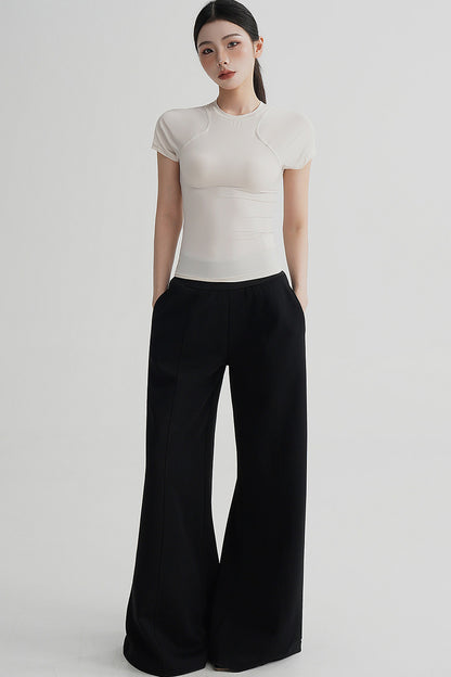 Pantaloni svasati eleganti a vita alta