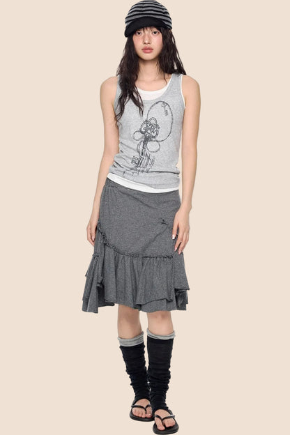 Retro Casual Slim-Fit T-Shirt