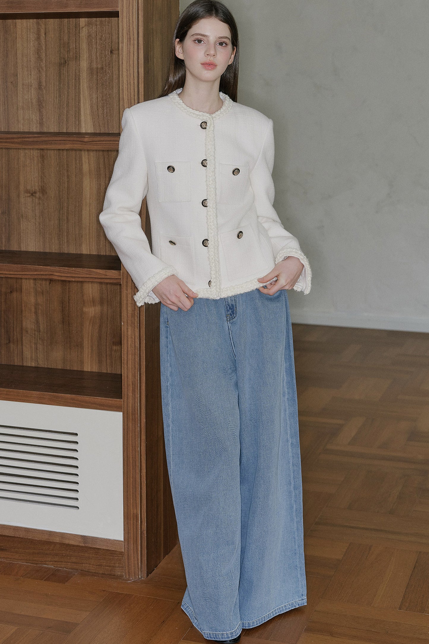 Pantaloni in denim a vita bassa