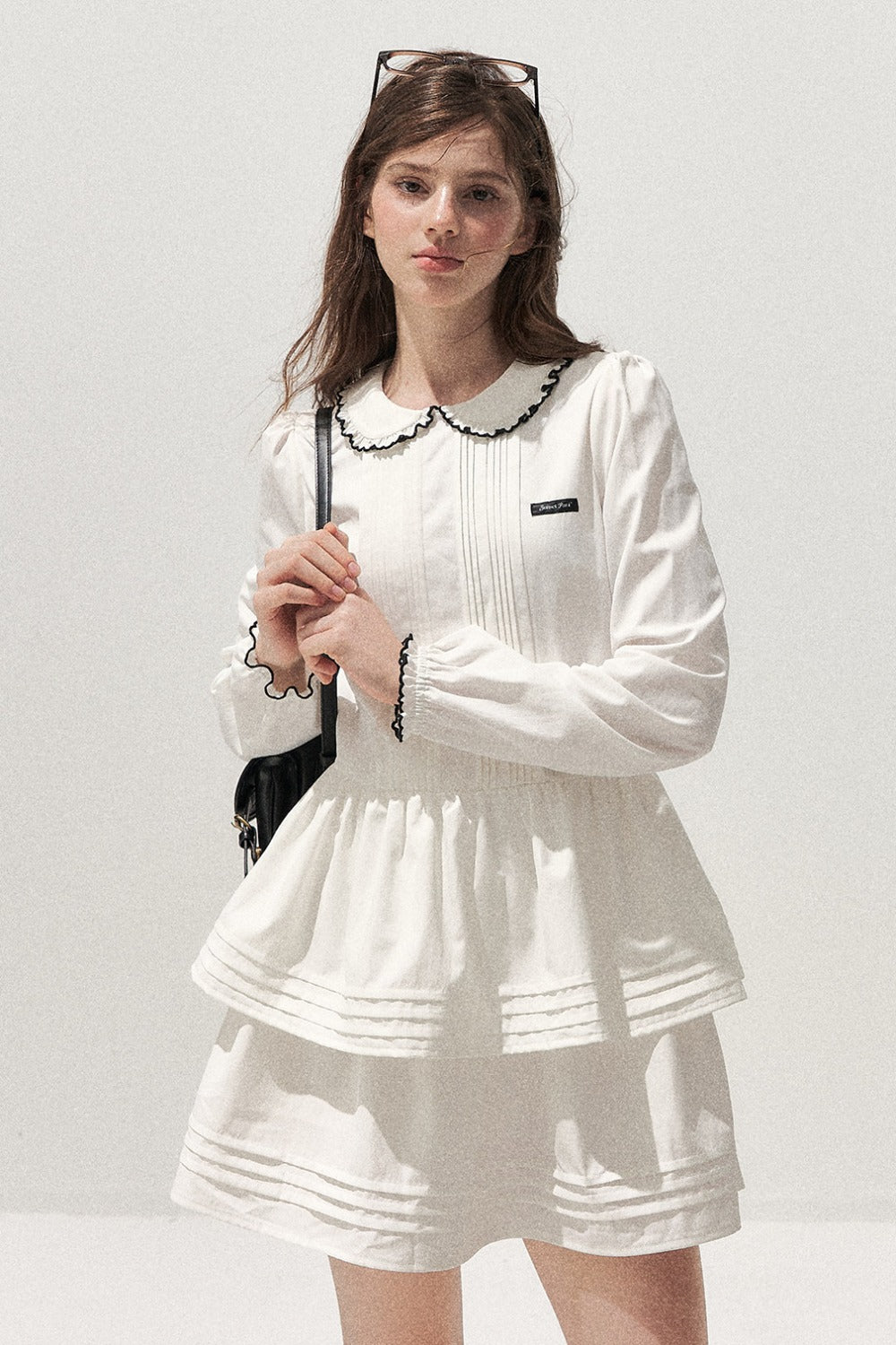 Tuck Pleated Cake Dress