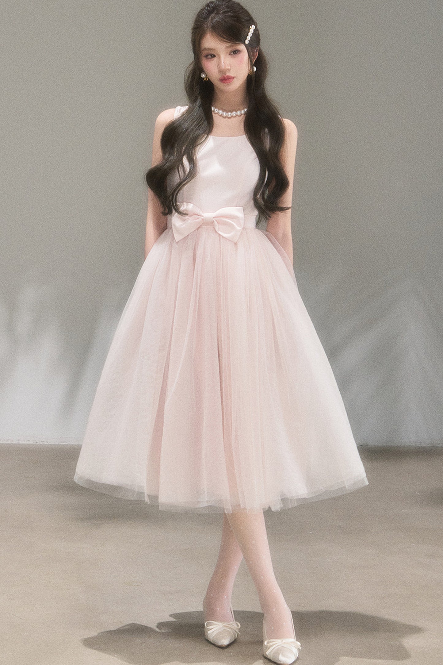 Mondlicht-Netzstoff-Ballettkleid
