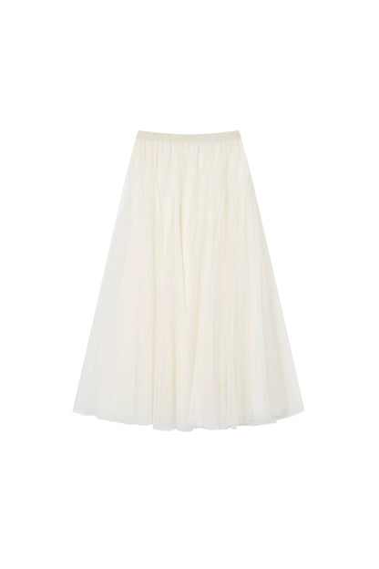Double-Layer Mesh Fairy Skirt