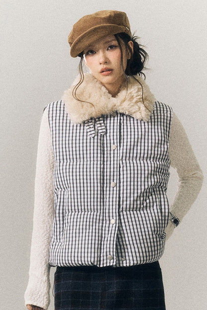 Stand Collar Padded Vest