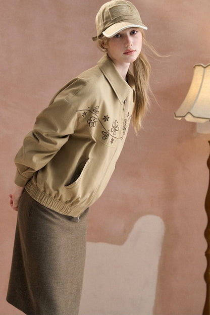 Floral Embroidered Jacket
