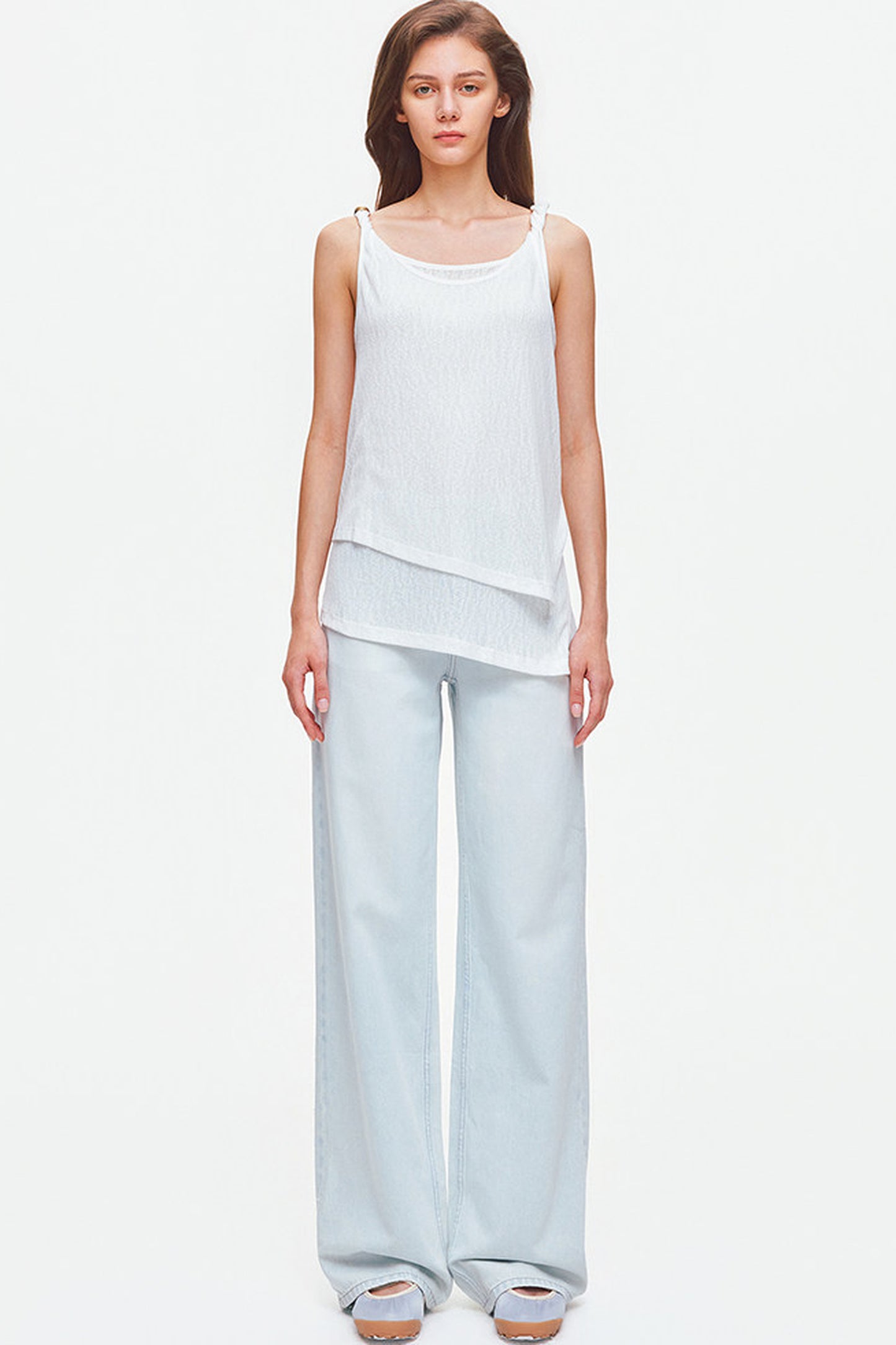 Lyocell Textured Jacquard Knit Top