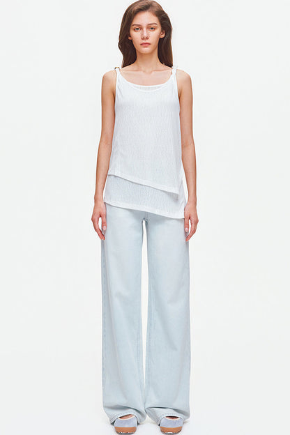 Lyocell Textured Jacquard Knit Top