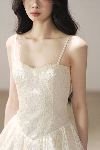 Lace Camisole Dress and Jacket Set-Up