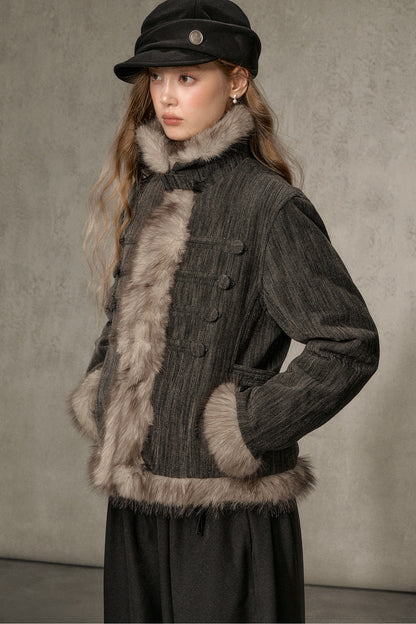 Napoleon Collar Down Jacket