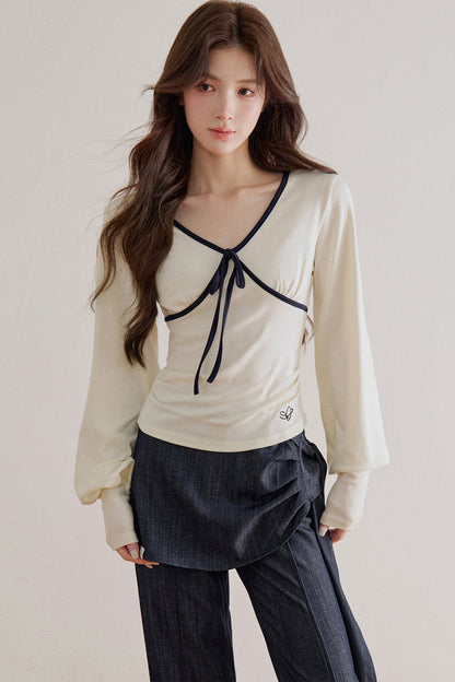 Tied Waist Wide-Leg Flared Pants