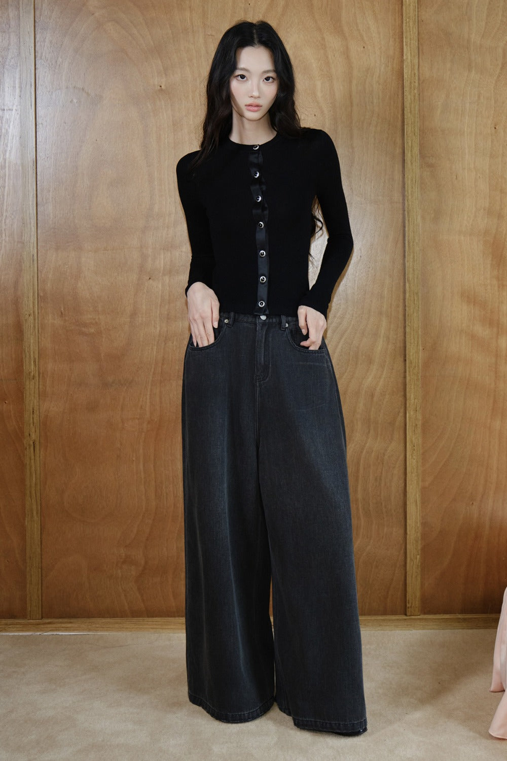Pure Wool Button Knit Top