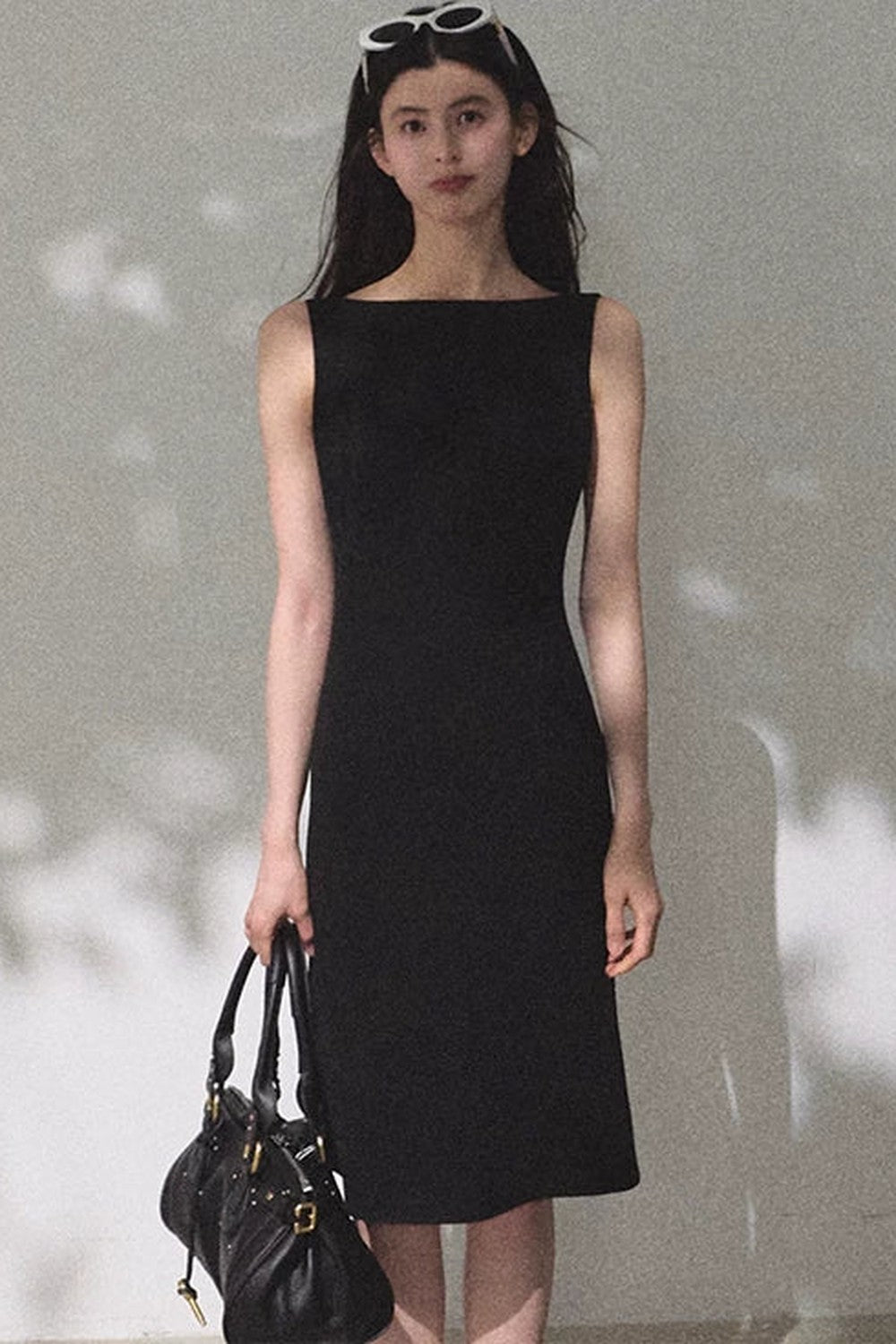 Acetate Black Tank Dress