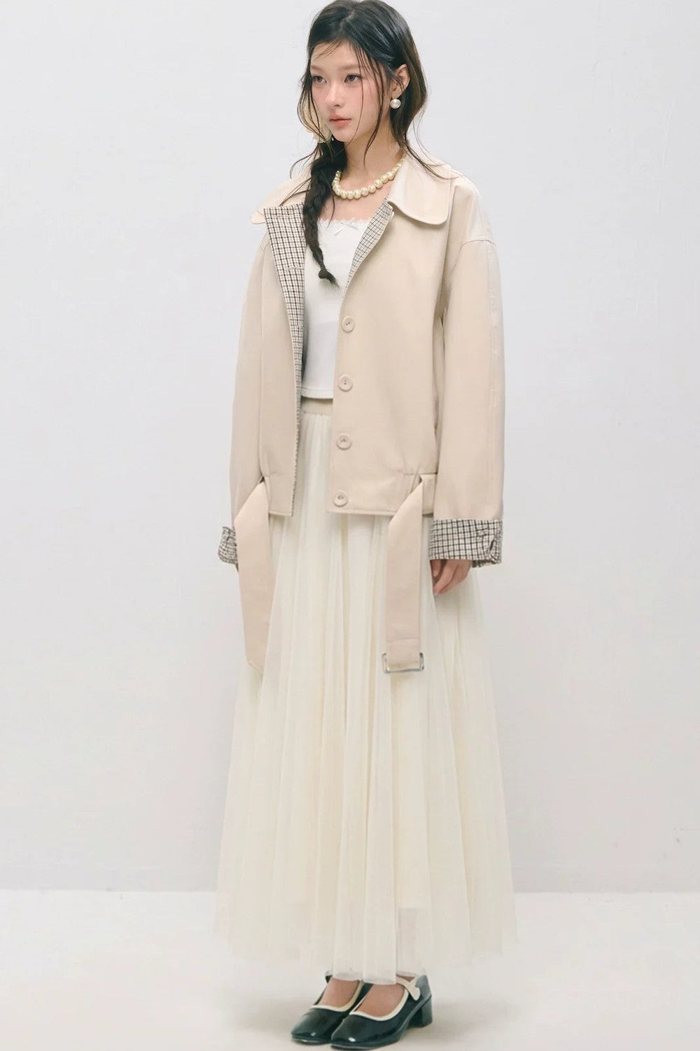Double-Layer Mesh Fairy Skirt