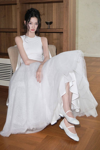 Butterfly Knot Mesh Dress