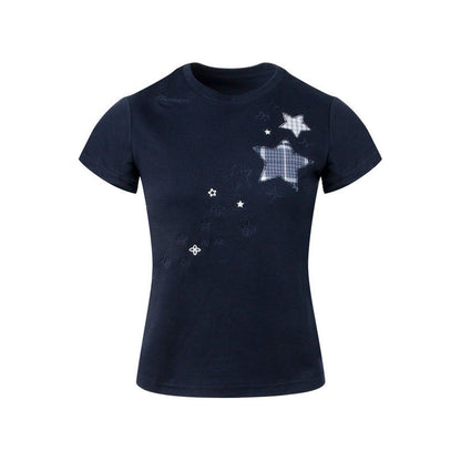 Star Patch Embroidered Short-Sleeve T-Shirt
