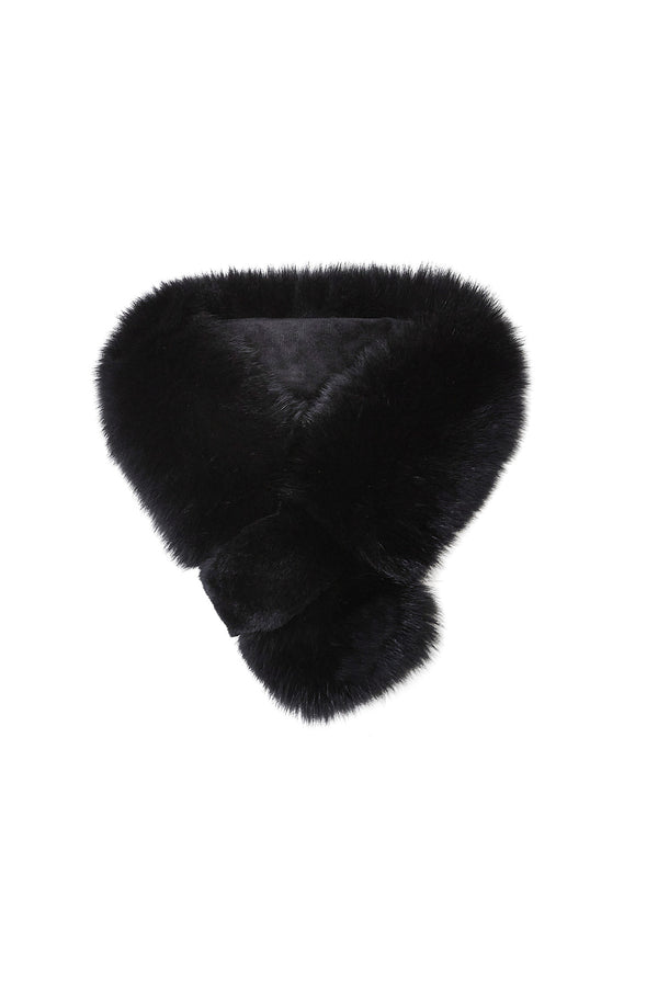 Fox Fur Long Neck Warmer