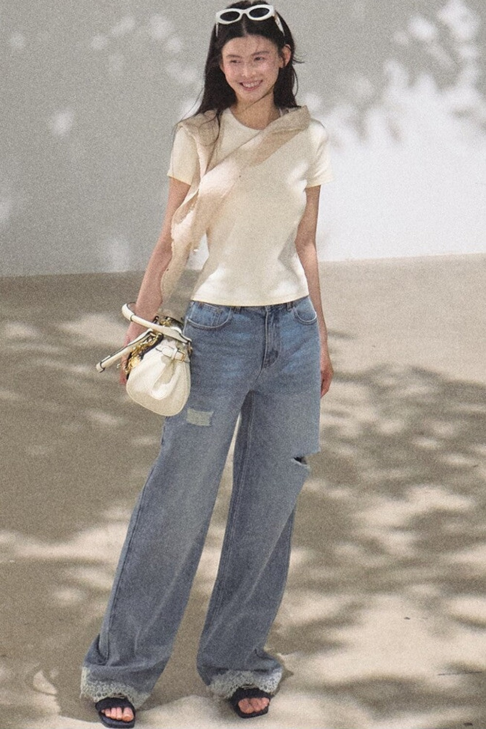 Bohemian Summer Ripped Jeans