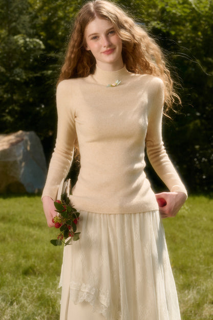 Maglione a maglia con fiocco