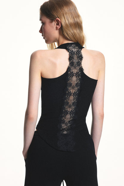 Lyocell Jacquard Racerback Top