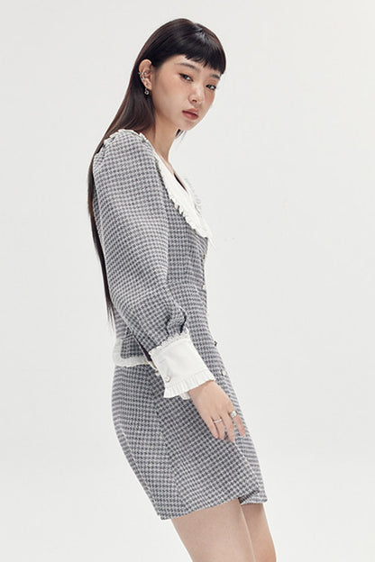 High Waist A-Line Lamb Leg Dress