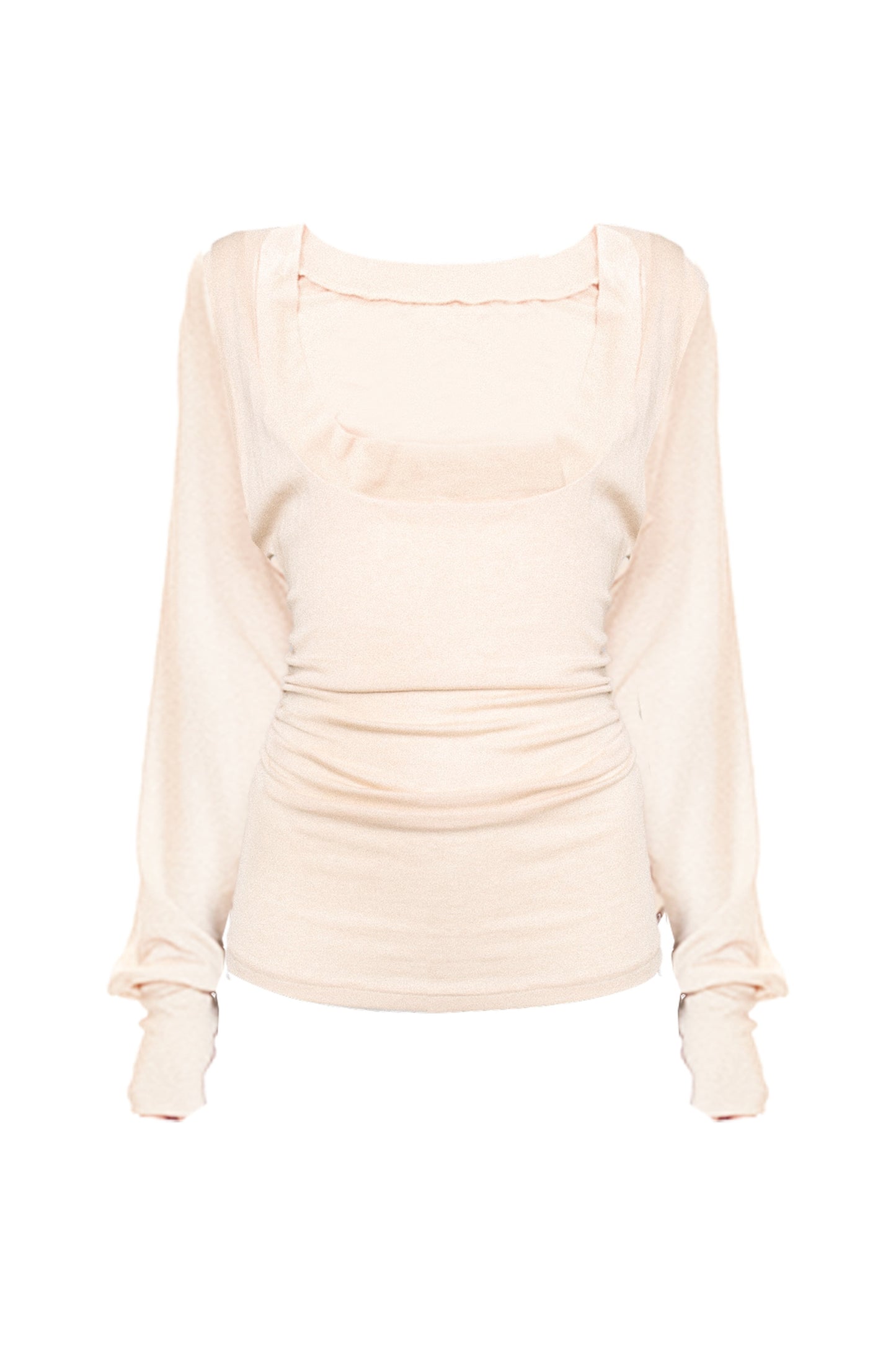 Autumn Long-Sleeve Base Shirt Tube Top and Skirt Set-Up