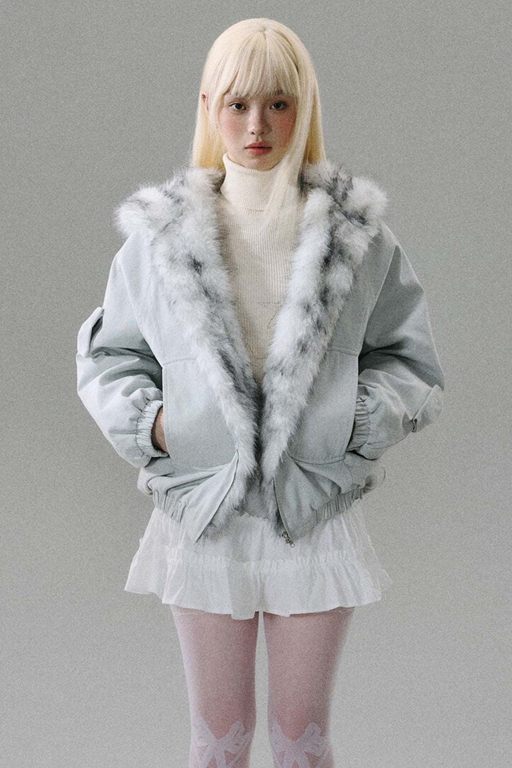 Thick Plush Hooded Jacket