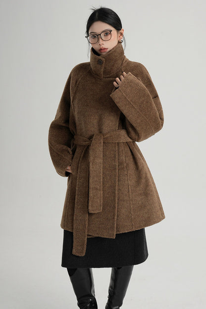 Mid-Length Double-Sided Wool Coat