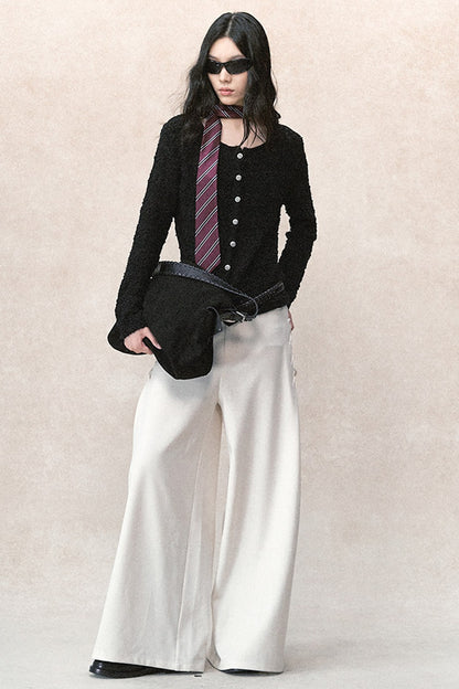 Genesis cardigan trasparente a maglia