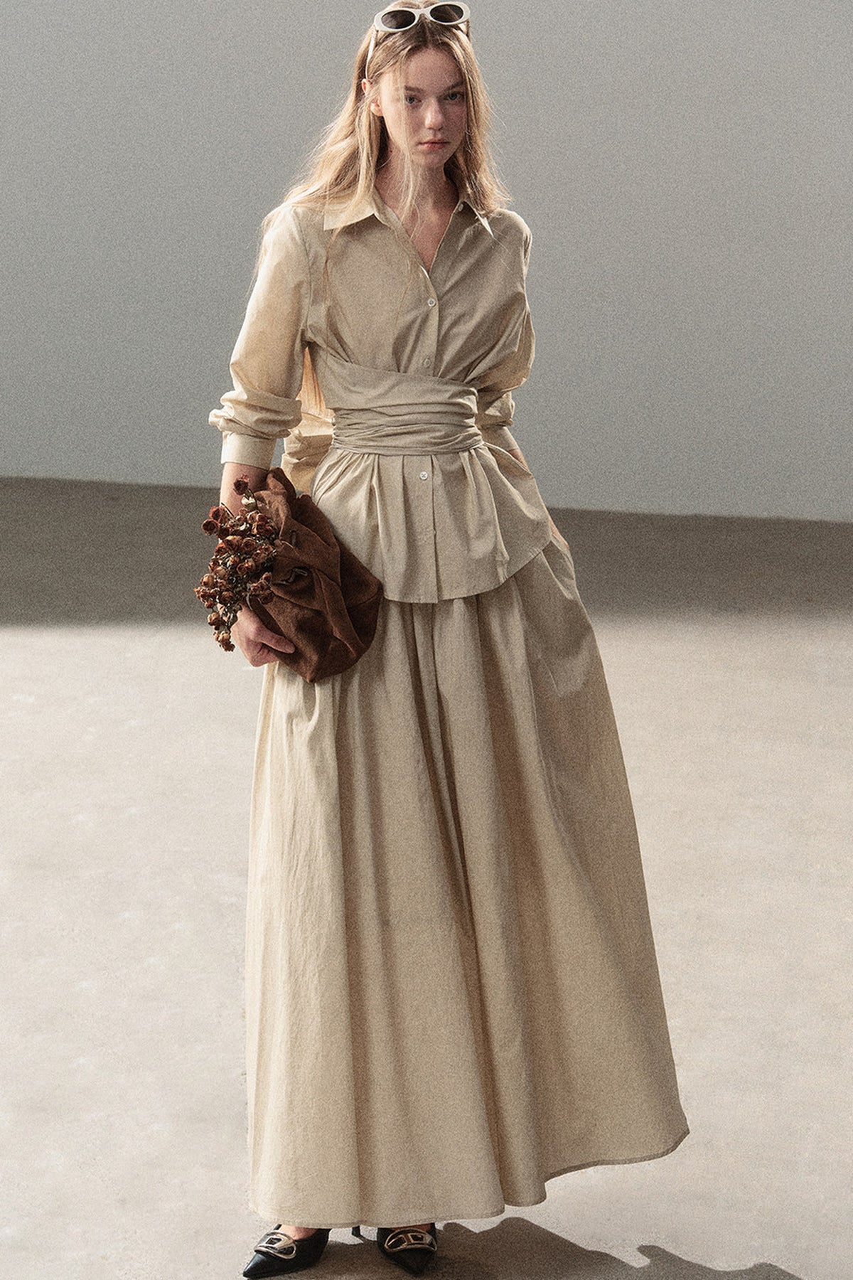 French Style Top and Long Skirt Set-Up